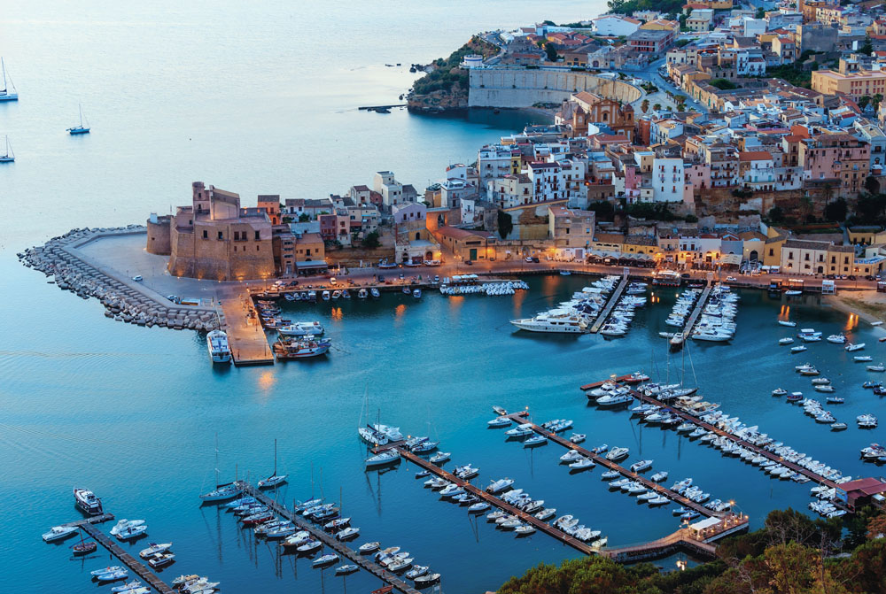 Castellammare del Golfo sea bay, Sicily, Italy